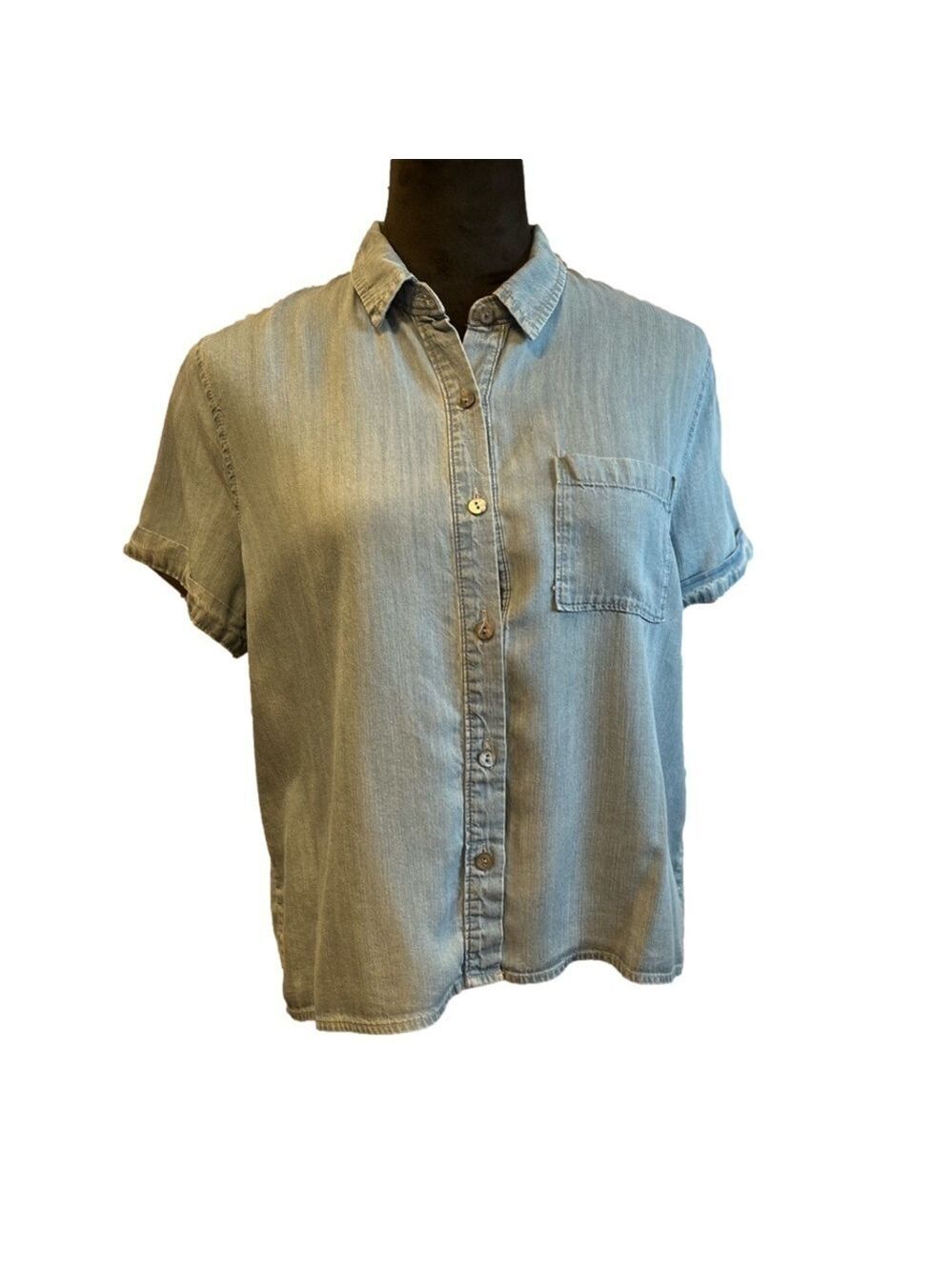 Paper Crane short sleeve top size Medium. EUC. 100% Tencel.